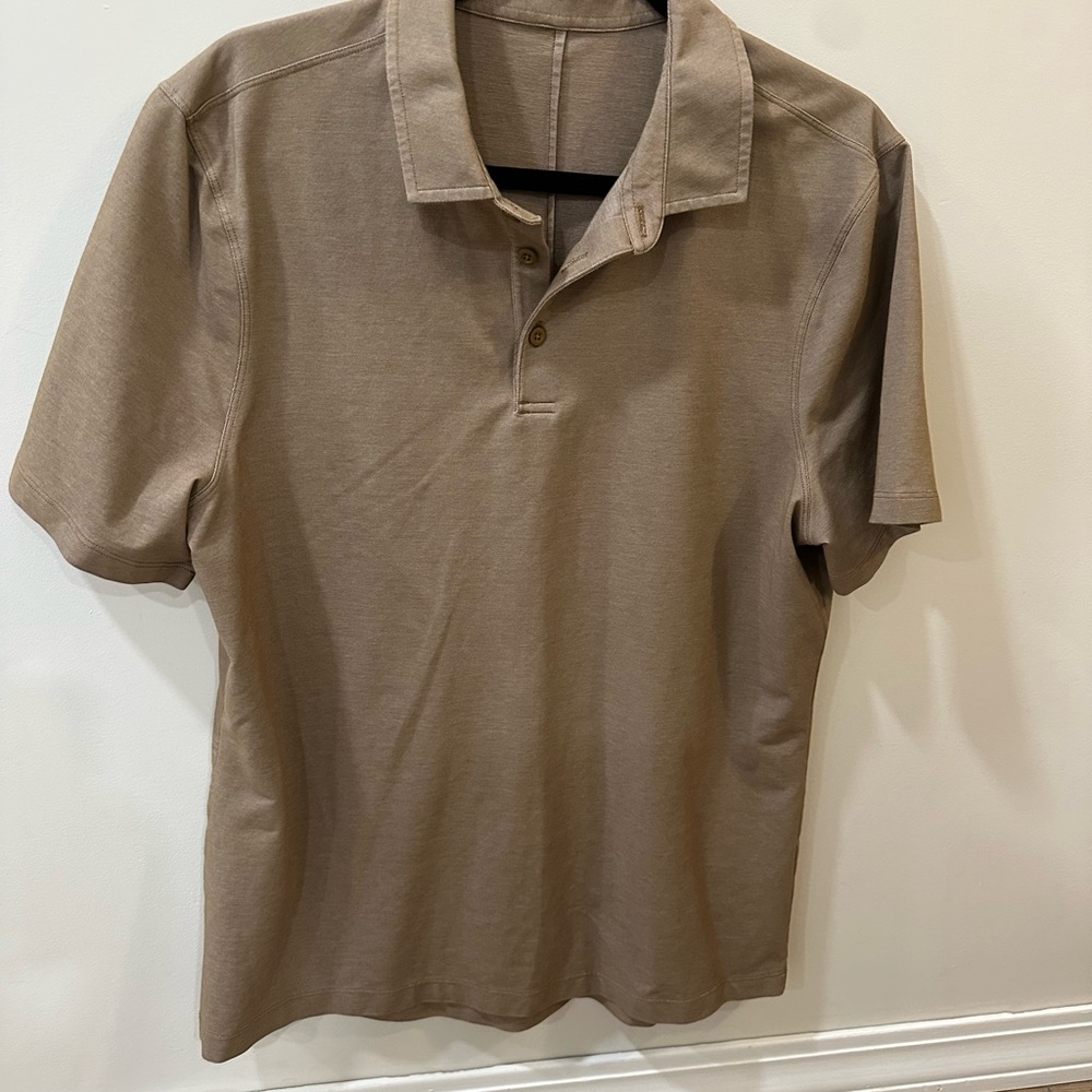 Lululemon Tan Polo Shirt